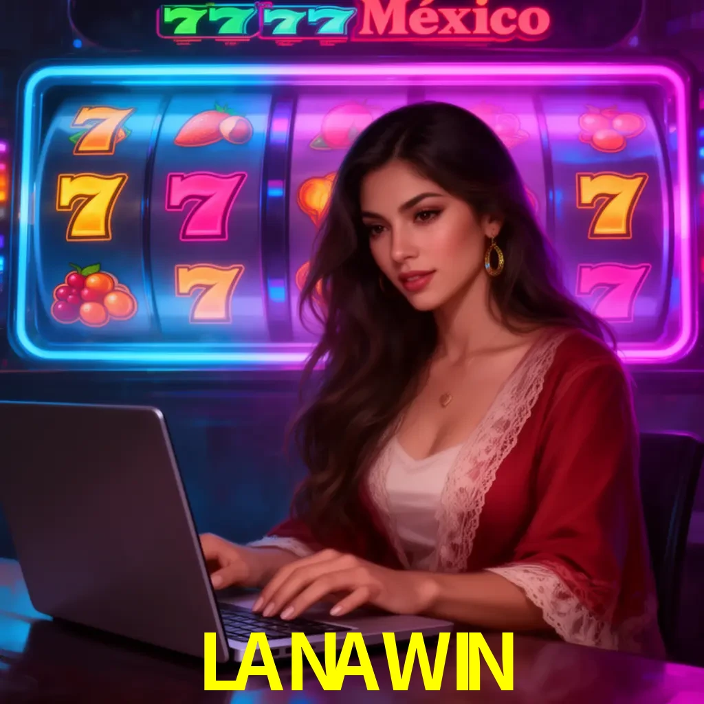 LANAWIN Slots - tragamonedas, RTP y control Tragamonedas LANAWIN con símbolos, saldo móvil y reglas de apuesta visibles